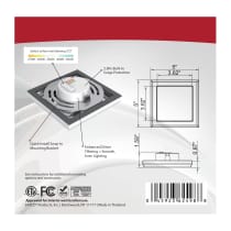 BLINK 9W LED 5" SQ WHITE - 62-1704