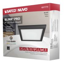 BLINK 11W LED 7" SQ BLACK - 62-1715