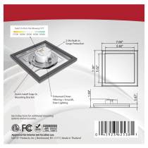 BLINK 11W LED 7" SQ BRONZE - 62-1716