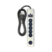 BEIGE 6 OUTLET METAL SURGE - 91-235