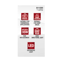 3.5W/LED/G9/830/CL/120V/ND - S11230