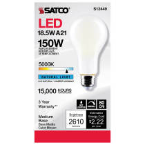 18.5A21/FR/LED/E26/850/120V - S12449
