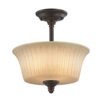 FRANKLIN 2 LIGHT SEMI-FLUSH - 60-4248