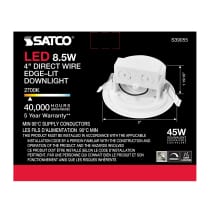 8.5WLED/DW/EL/4/27K/120V - S39055