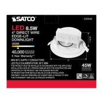 8.5WLED/DW/EL/4/30K/120V - S39056