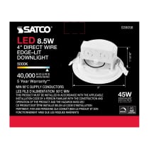 8.5WLED/DW/EL/4/50K/120V - S39058