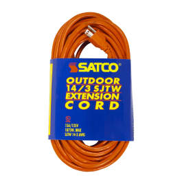 93-5008 25 FT 14-3 SJTW ORANGE CORDS