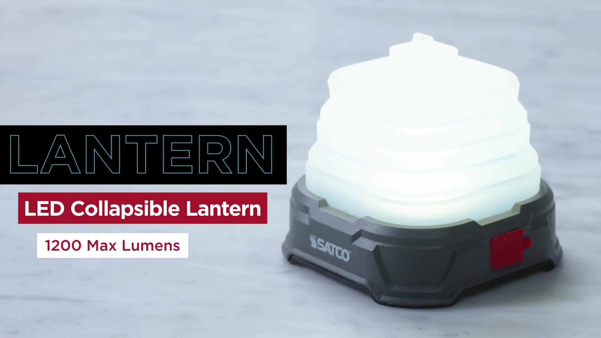 Rechargeable LED Collapsible Lantern