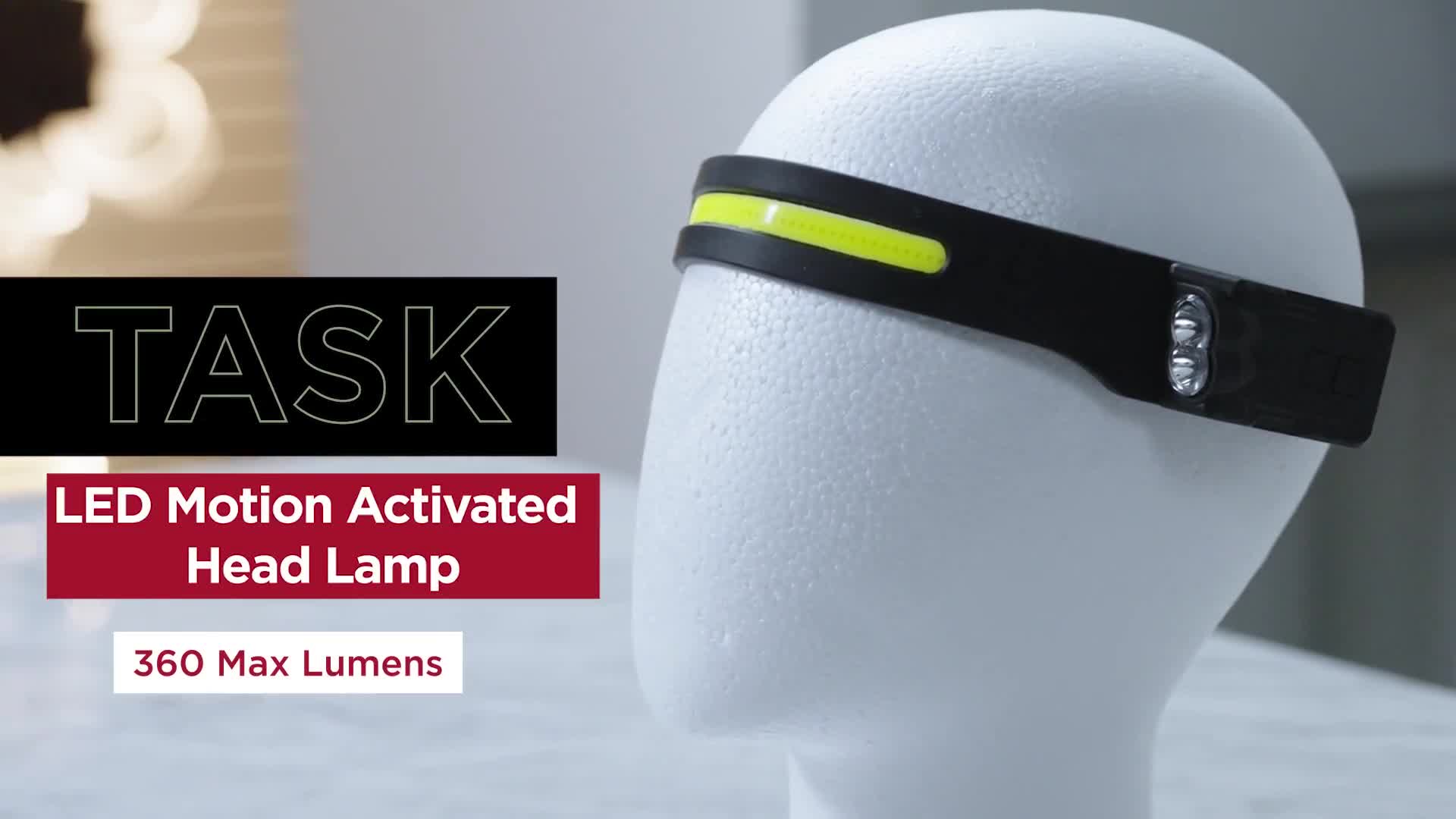Rechargeable LED Motion Activated Head Lamp