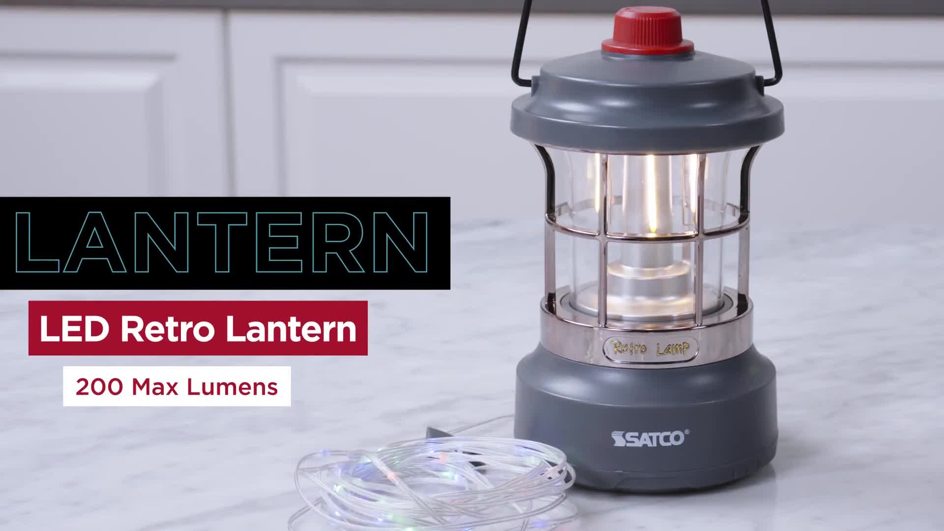 Rechargeable LED Retro Lantern